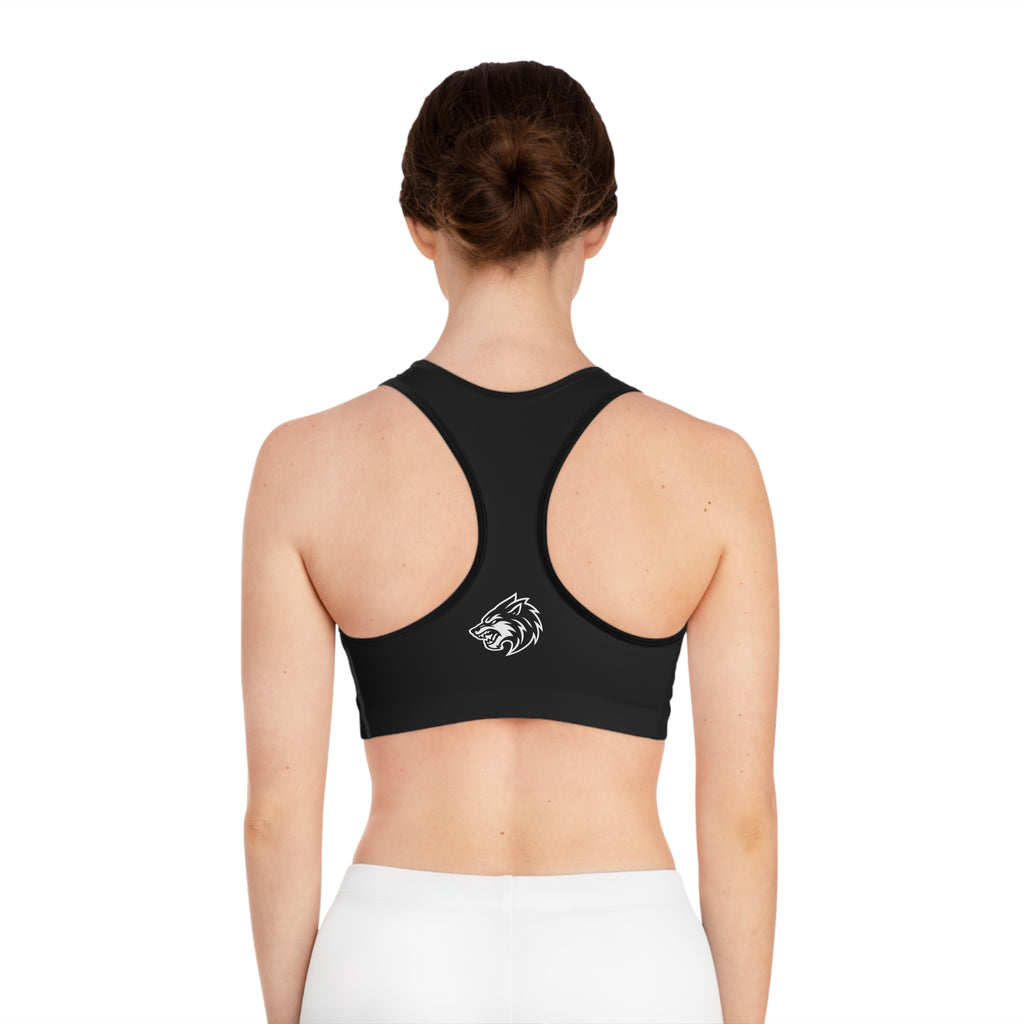 Wolves Code Sports Bra, Athletic Wear for Fitness, Gym, Running, Workout Apparel, Cool Design for Sports Lovers