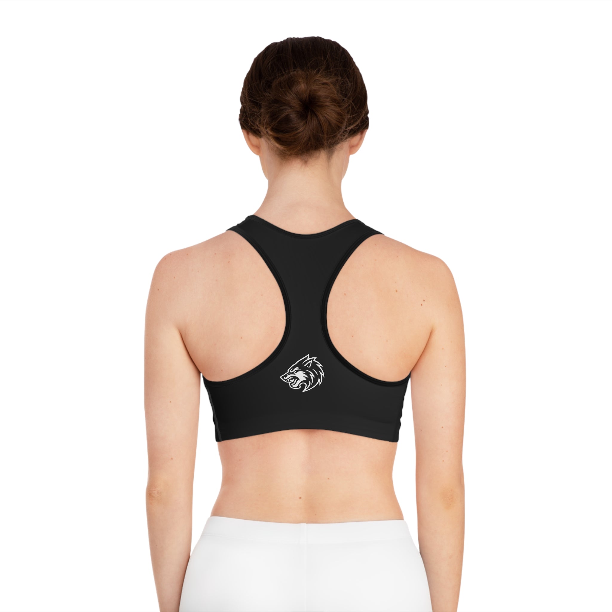 Wolves Code Sports Bra, Athletic Wear for Fitness, Gym, Running, Workout Apparel, Cool Design for Sports Lovers
