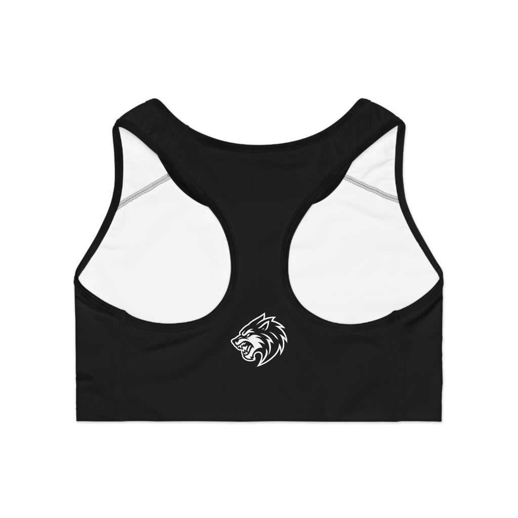 Wolves Code Sports Bra, Athletic Wear for Fitness, Gym, Running, Workout Apparel, Cool Design for Sports Lovers