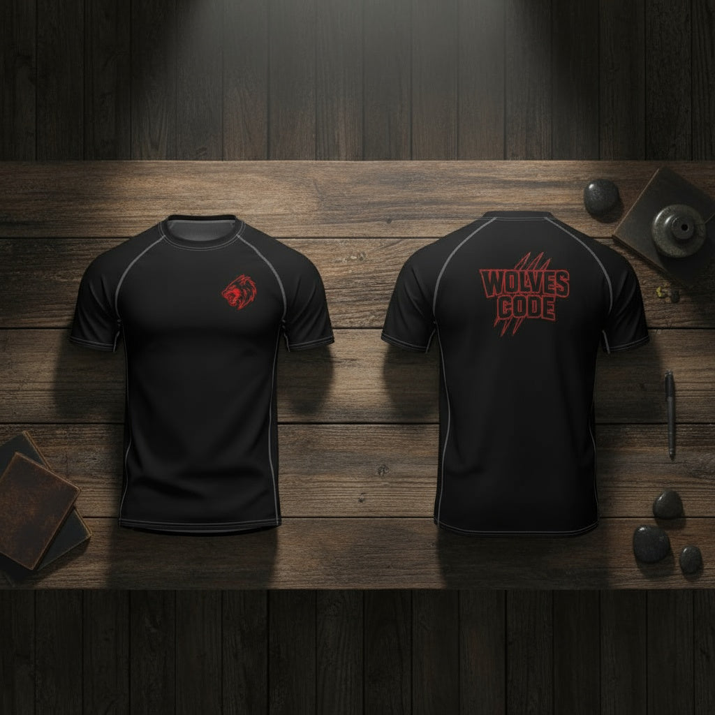 All-over print men’s rash guard